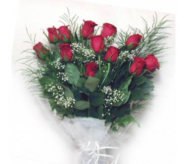 Bouquet of twelve roses